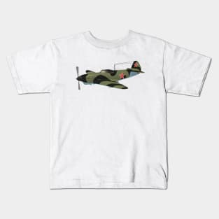 Yak-1 Soviet WW2 Fighter Aircraft Kids T-Shirt